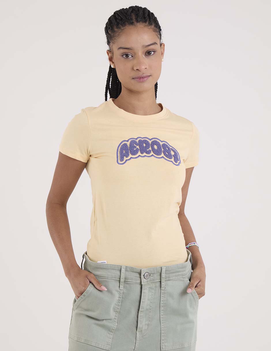 Playera manga corta cuello redondo para mujer 2