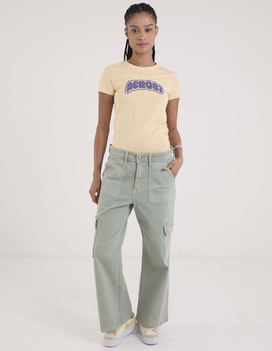 Playera manga corta cuello redondo para mujer 3