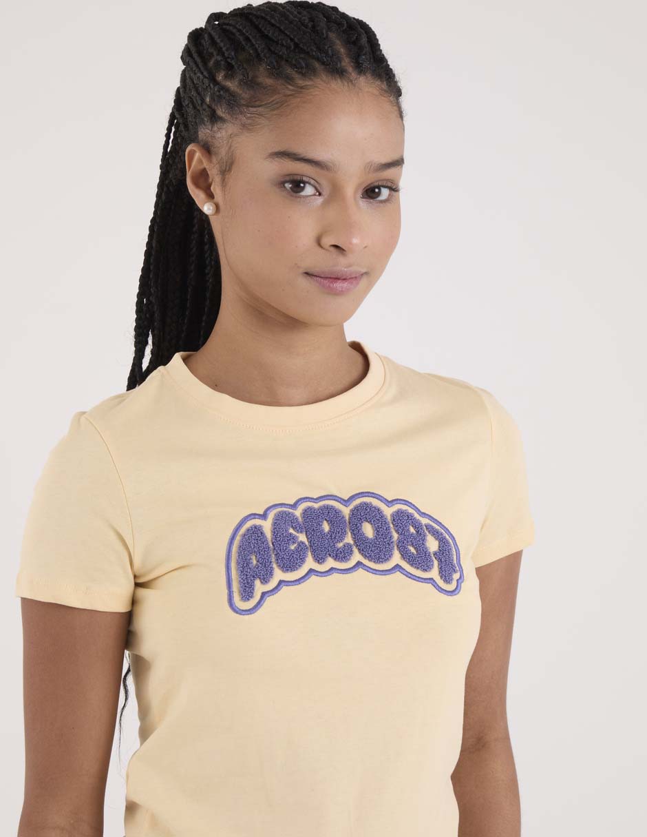 Playera manga corta cuello redondo para mujer 4