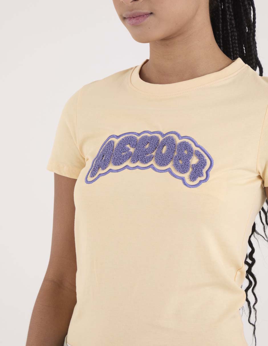 Playera manga corta cuello redondo para mujer 5