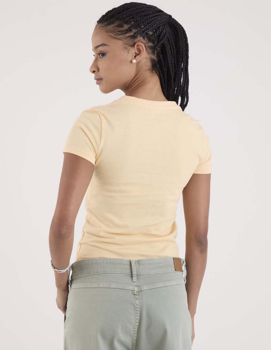 Playera manga corta cuello redondo para mujer 6