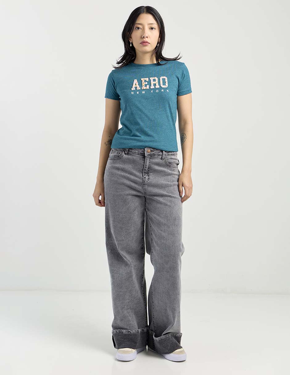 Playera manga corta cuello redondo para mujer 2