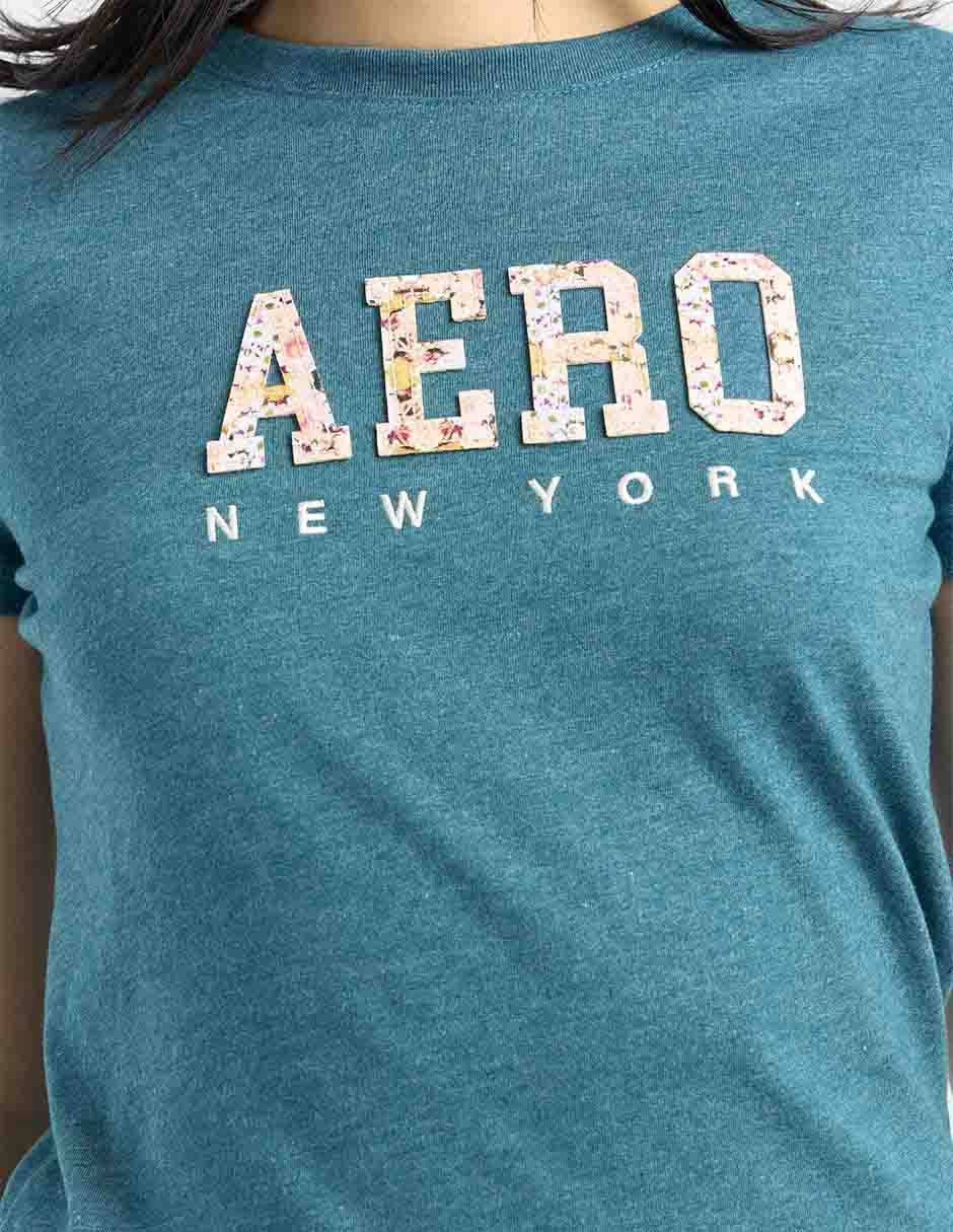 Playera manga corta cuello redondo para mujer 4