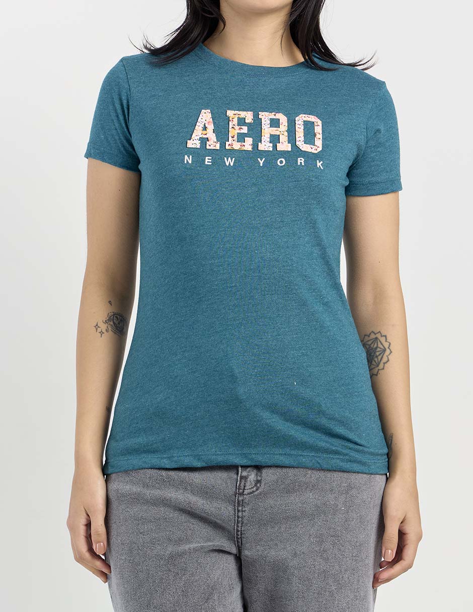 Playera manga corta cuello redondo para mujer 6