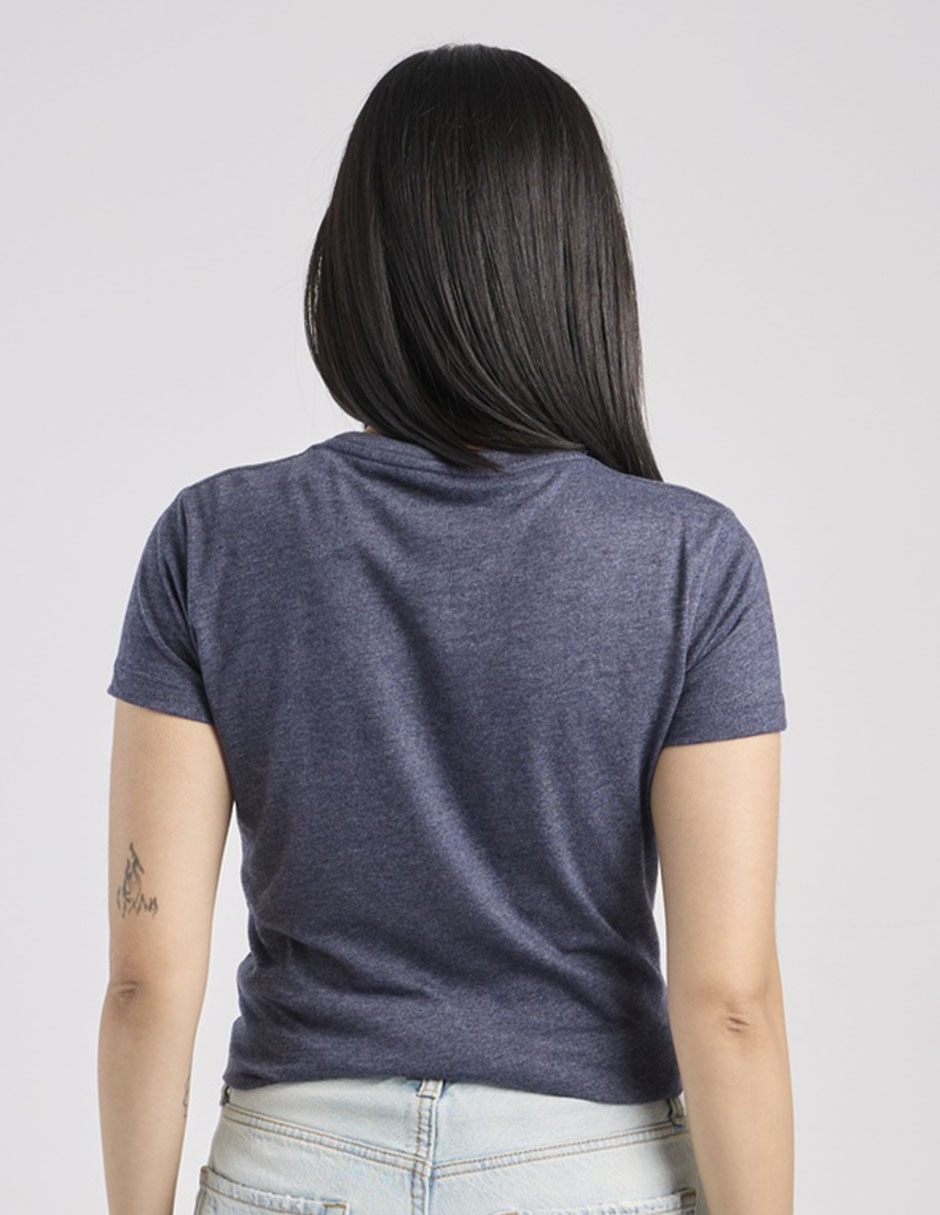 Playera manga corta cuello redondo para mujer 2