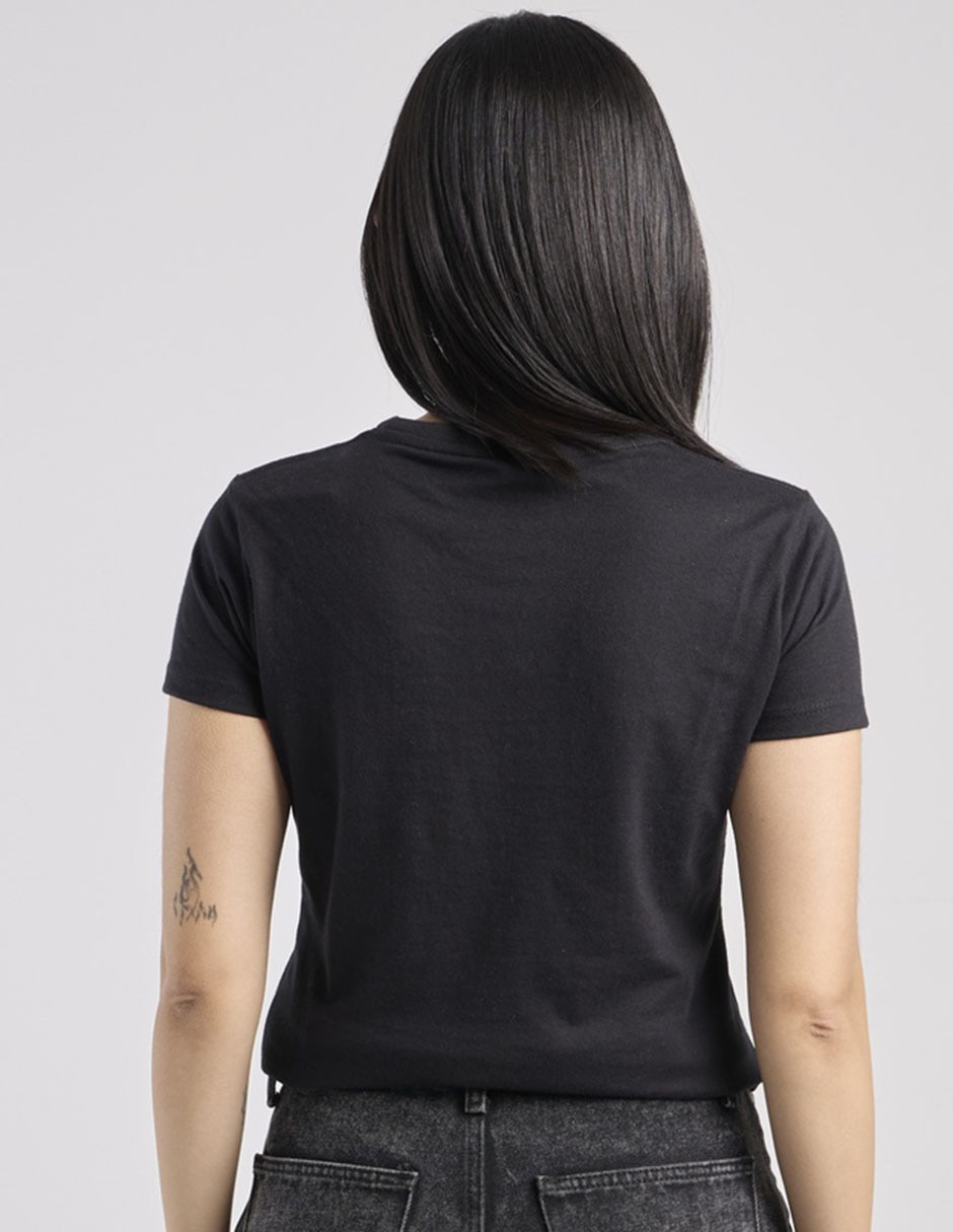 Playera manga corta cuello redondo para mujer 2