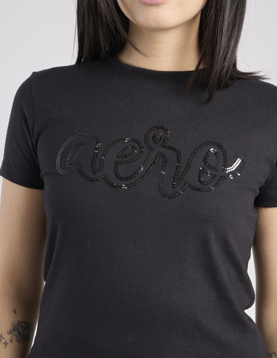 Playera manga corta cuello redondo para mujer 4