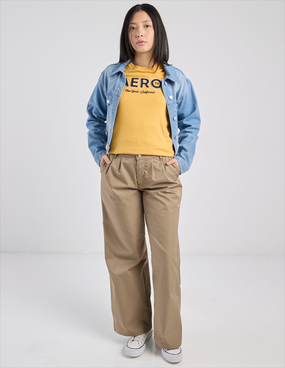 Playera manga corta Aero cuello redondo para mujer
