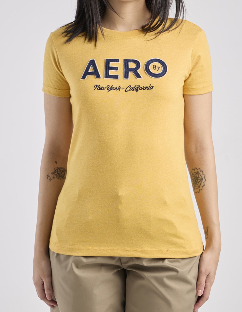 Playera manga corta Aero cuello redondo para mujer