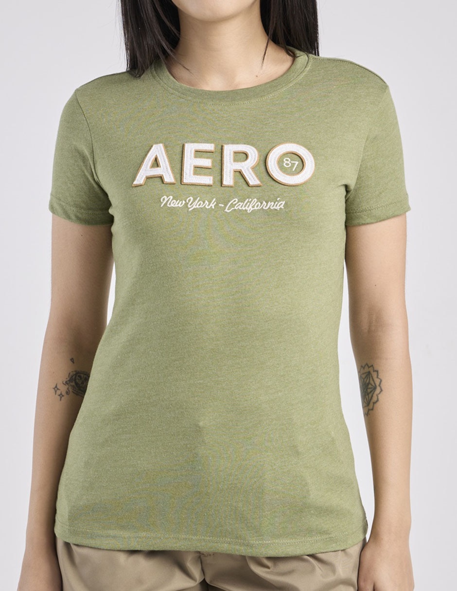 Playera manga corta cuello redondo para mujer 5