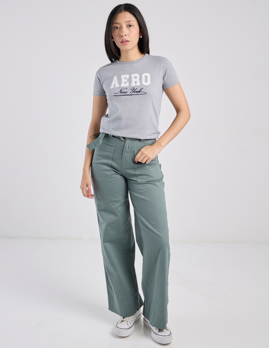 Playera manga corta Aero cuello redondo para mujer