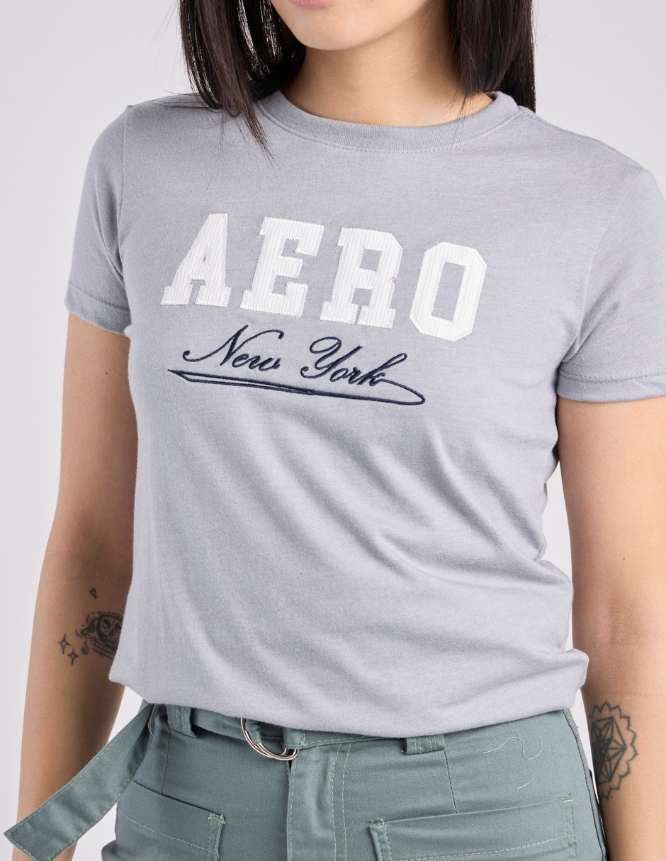 Playera manga corta Aero cuello redondo para mujer