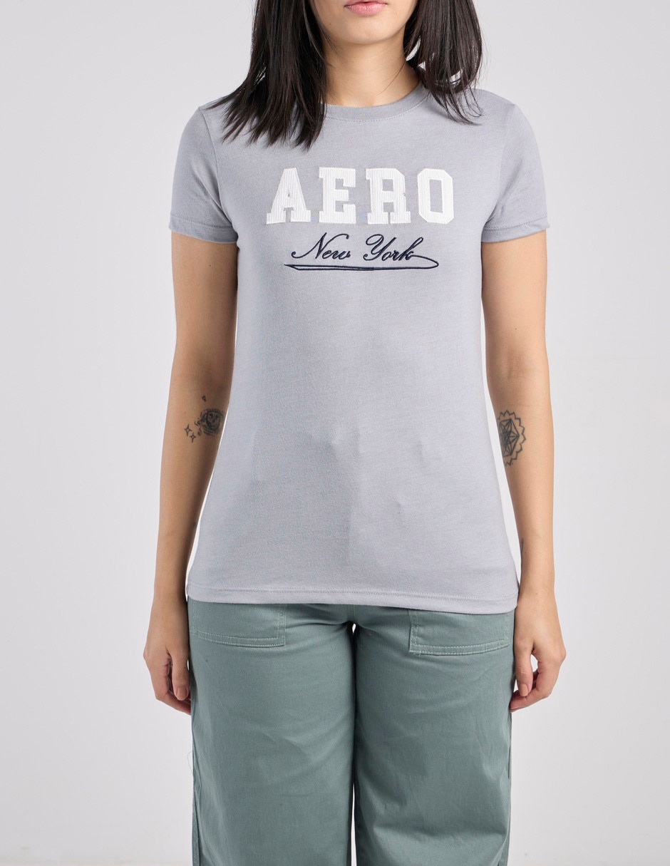 Playera manga corta Aero cuello redondo para mujer