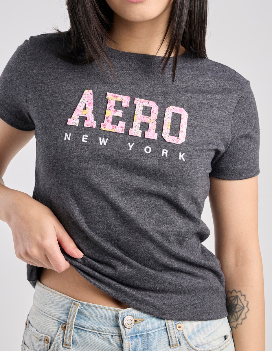 Playera manga corta Aero cuello redondo para mujer