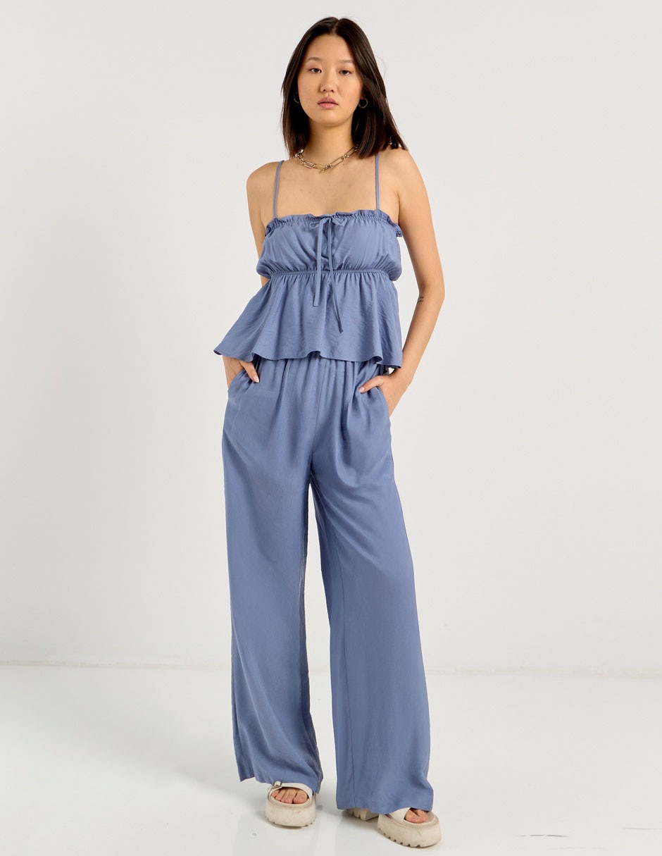 Pantalón relaxed amplio para mujer
