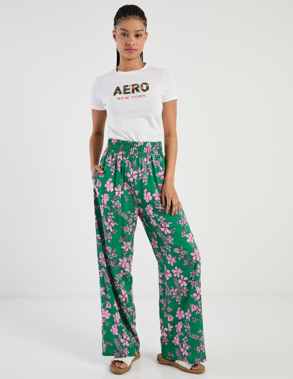 Pantalón relaxed Aéropostale amplio para mujer