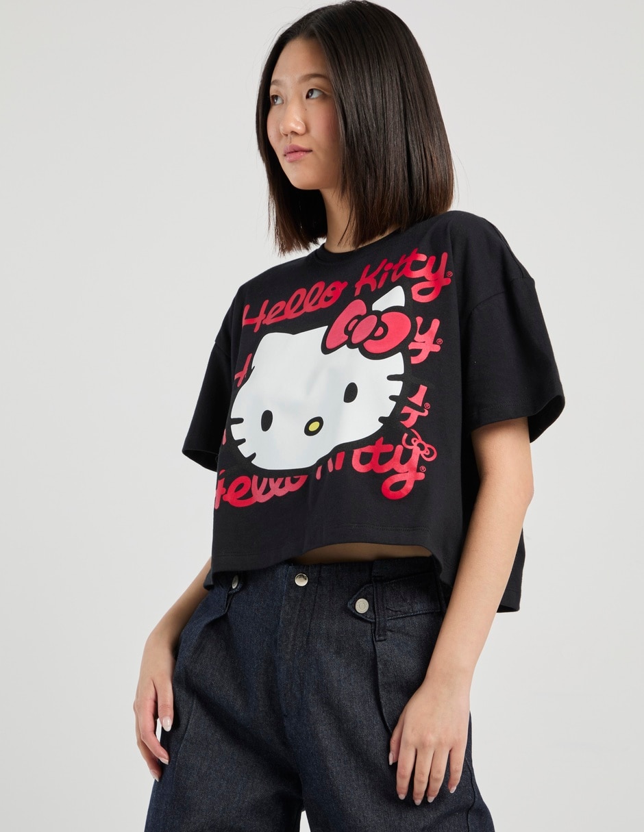 Playera manga corta cuello redondo para mujer 2