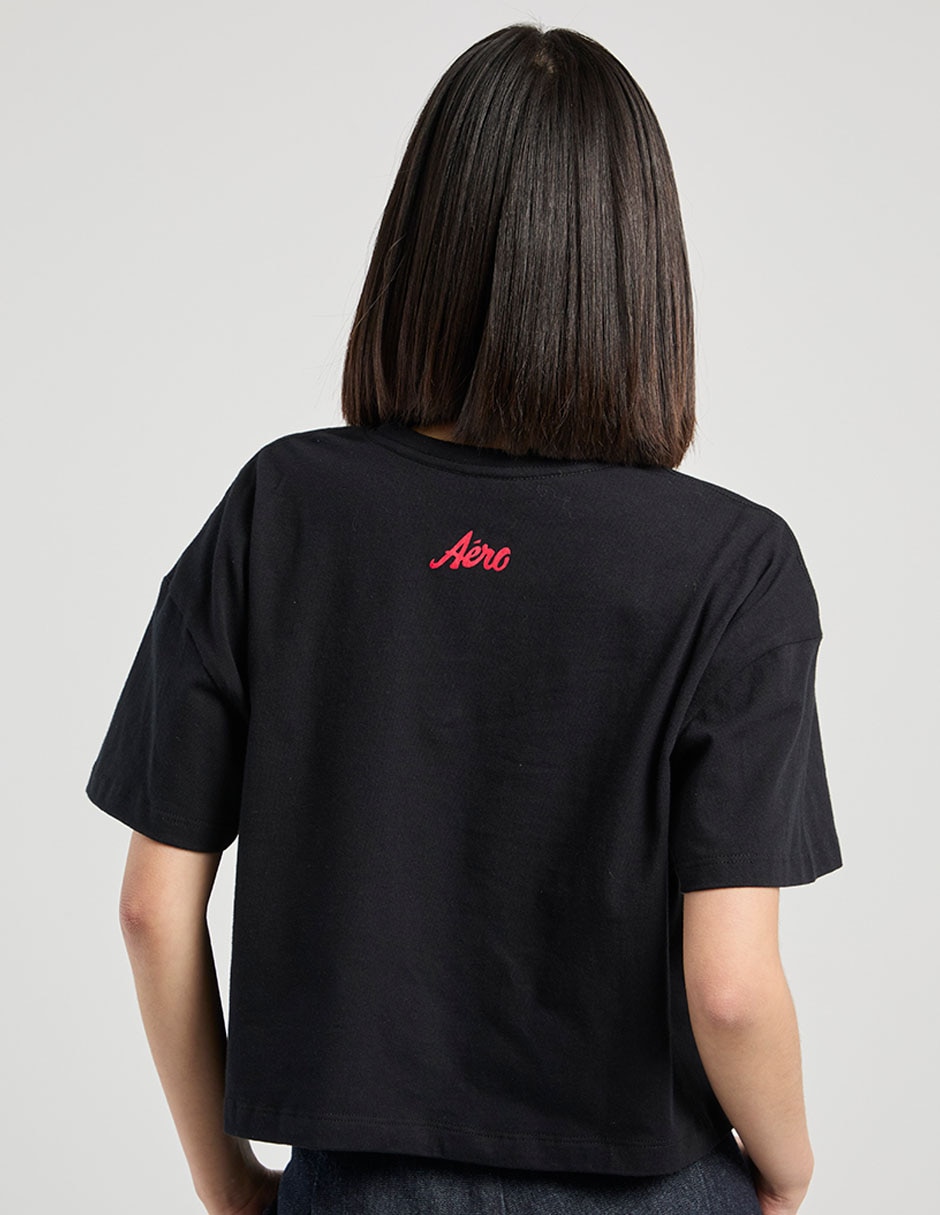 Playera manga corta cuello redondo para mujer 6