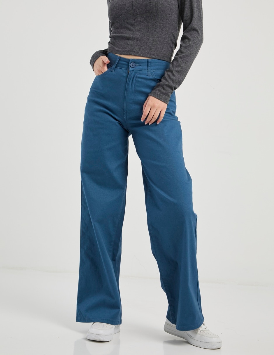 Pantalón relaxed wide leg para mujer 2