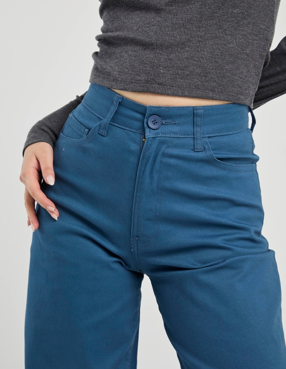 Pantalón relaxed wide leg para mujer 4