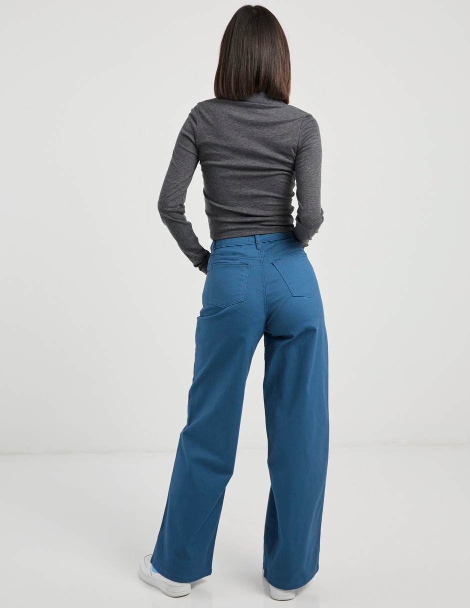 Pantalón relaxed wide leg para mujer 6