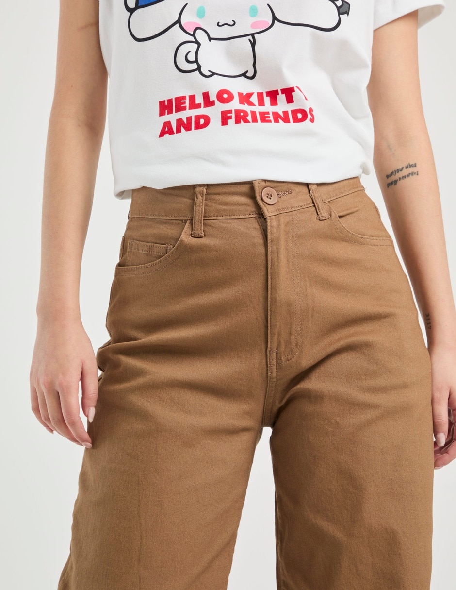 Pantalón relaxed Aéropostale wide leg para mujer