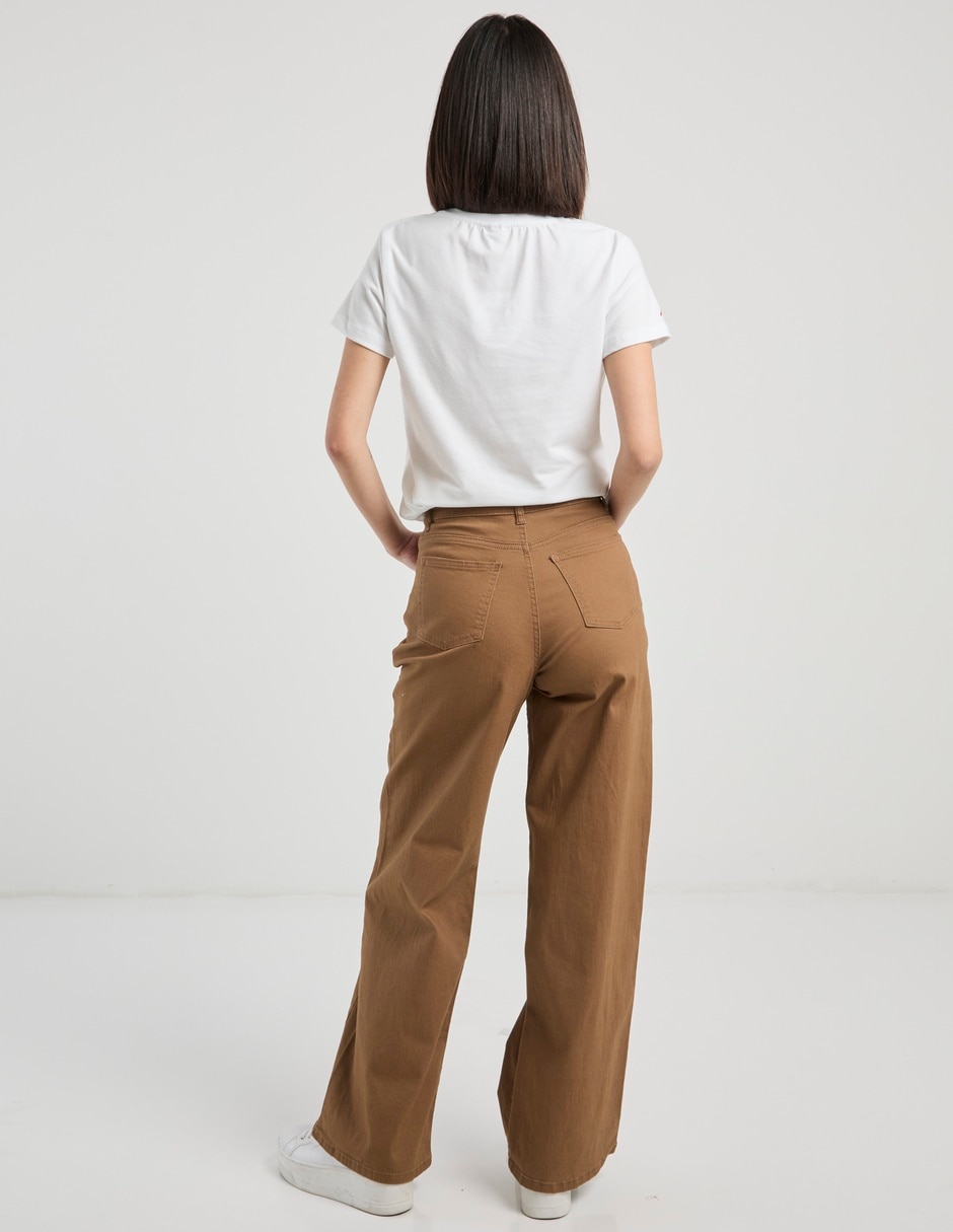 Pantalón relaxed Aéropostale wide leg para mujer