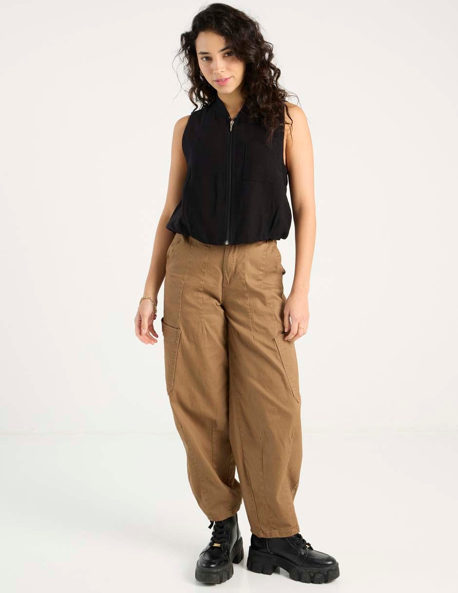 Pantalón barrel para mujer