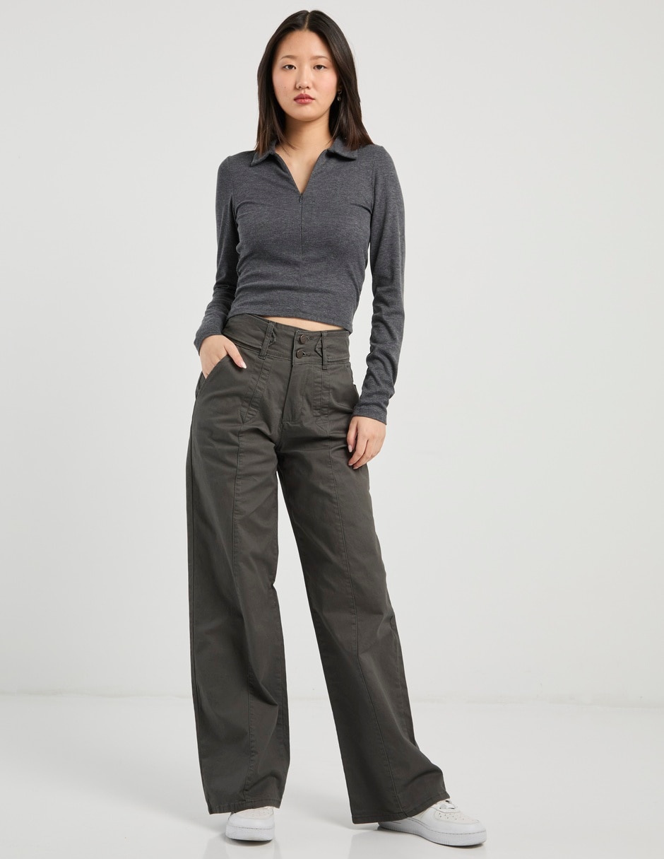 Pantalón relaxed straight para mujer 3