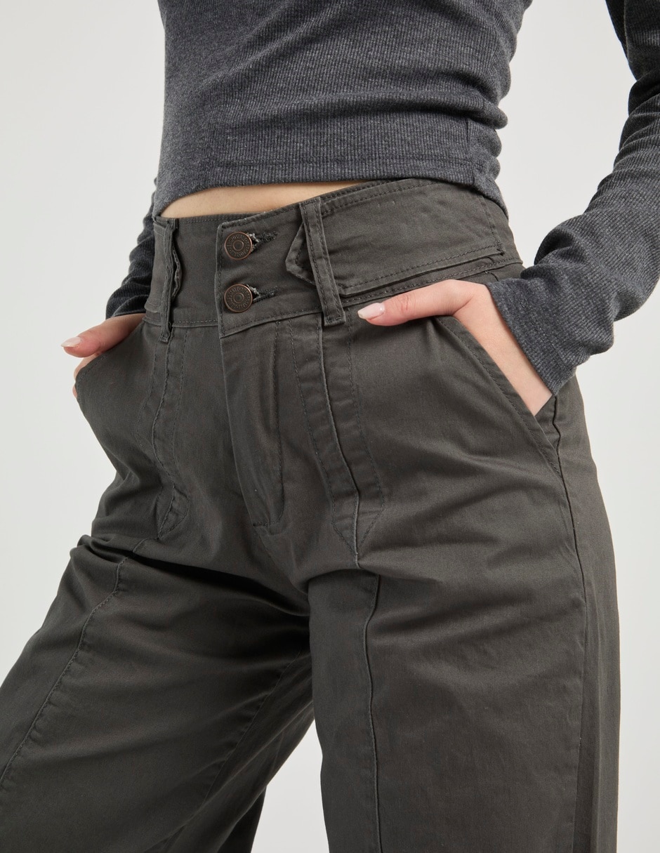 Pantalón relaxed straight para mujer 4