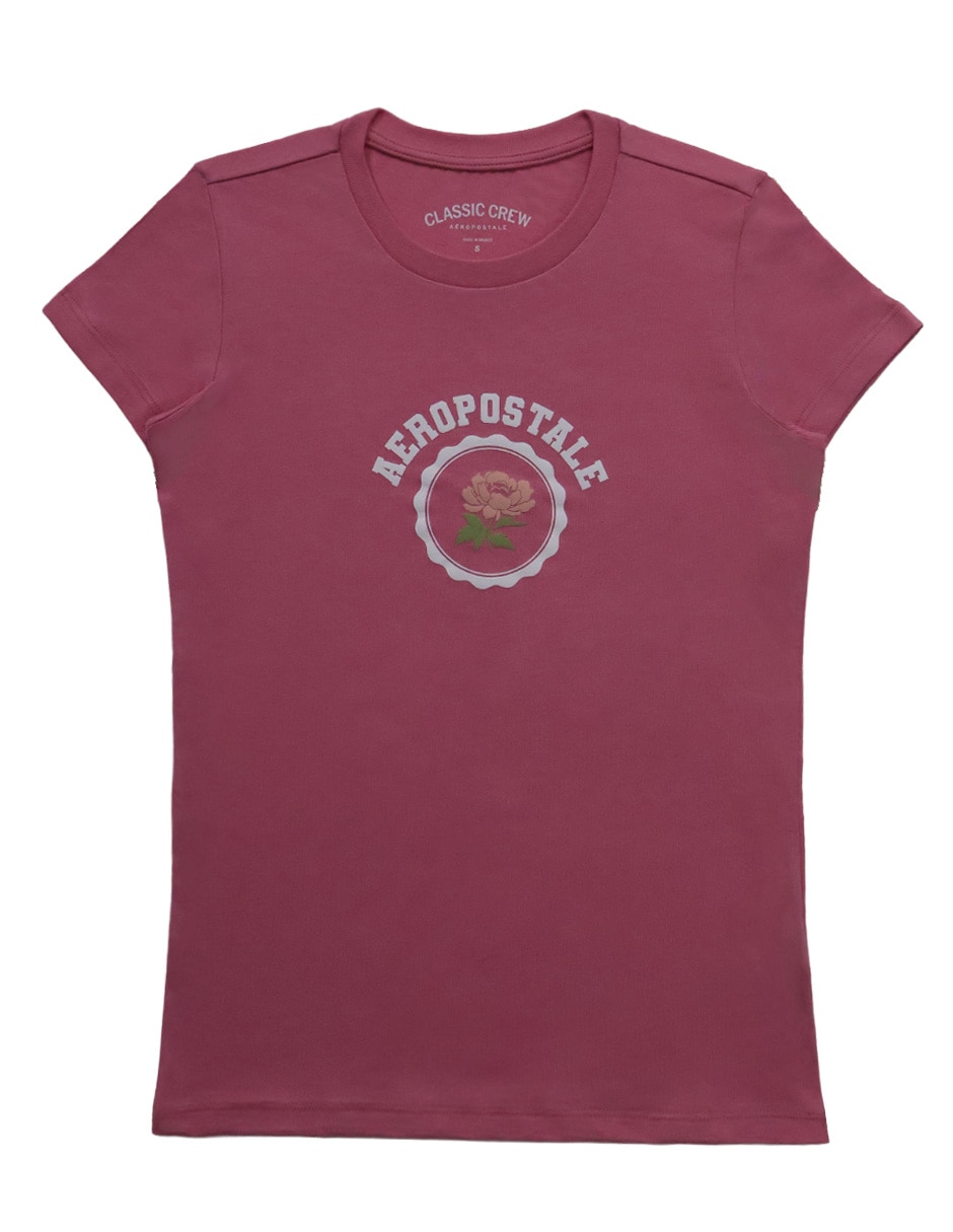 Playera manga corta cuello redondo para mujer Playera manga corta cuello redondo para mujer