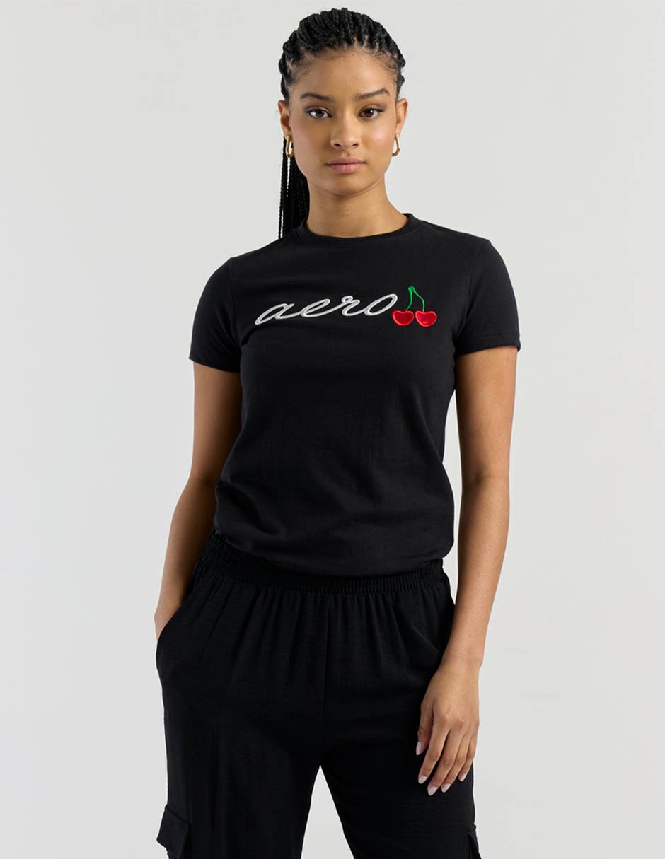 Playera manga corta cuello redondo para mujer 2