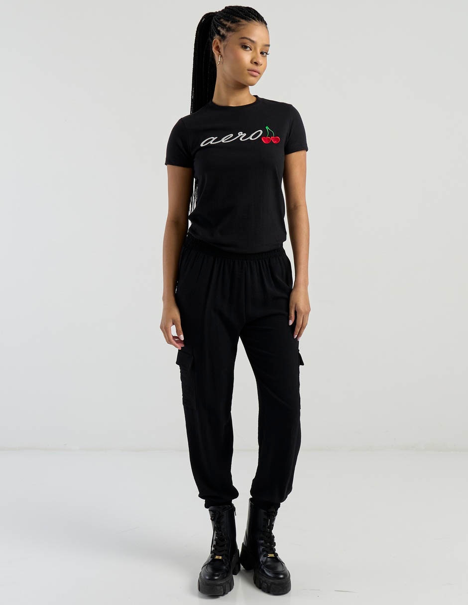 Playera manga corta cuello redondo para mujer 3