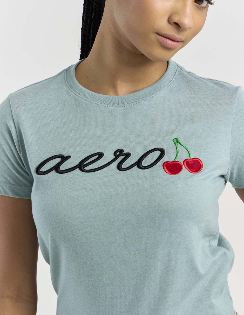 Playera manga corta cuello redondo para mujer 4