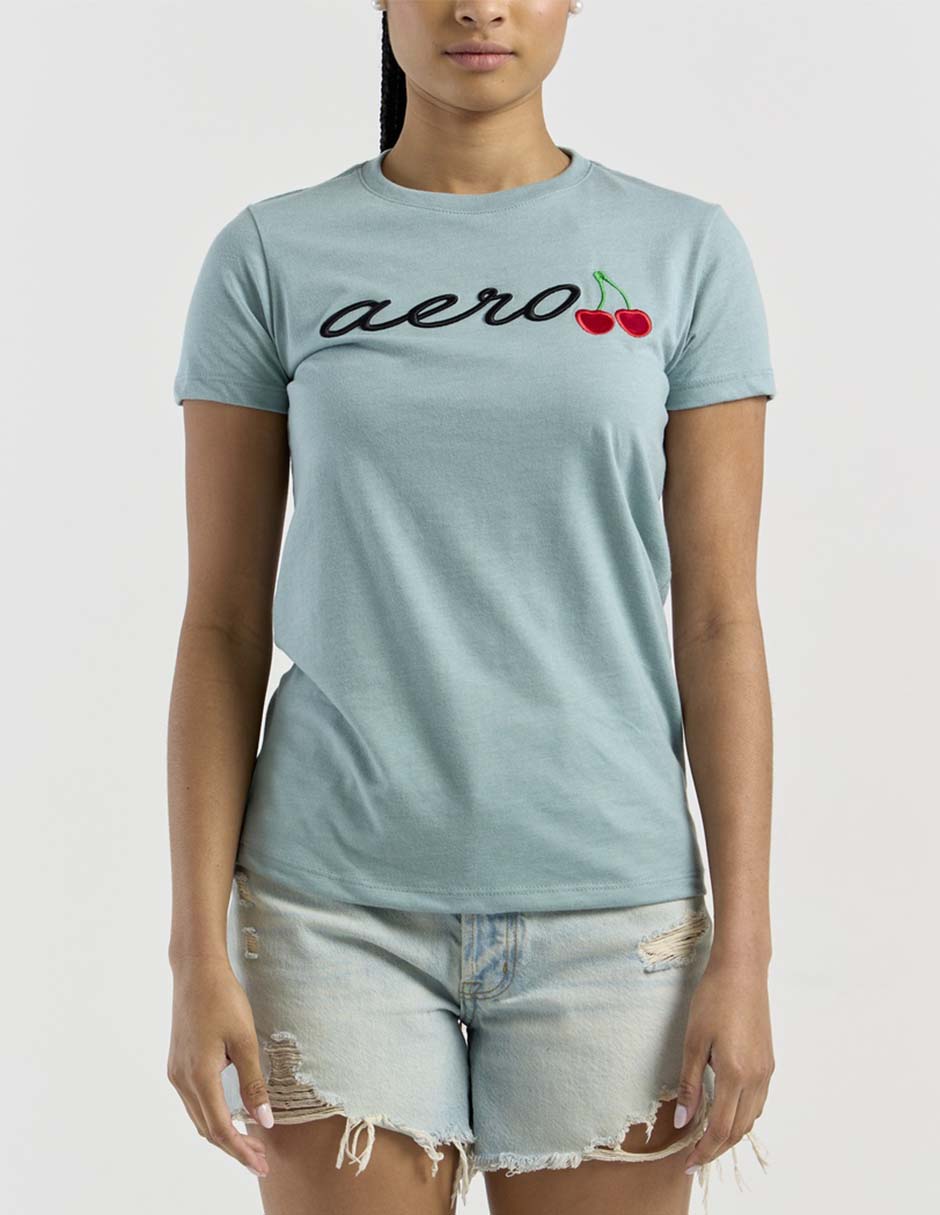 Playera manga corta cuello redondo para mujer 5