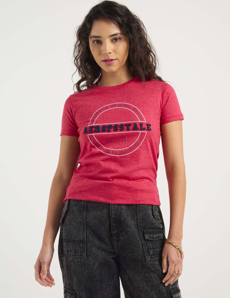Playera manga corta Aero cuello redondo para mujer