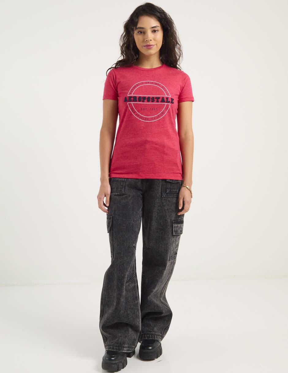 Playera manga corta Aero cuello redondo para mujer