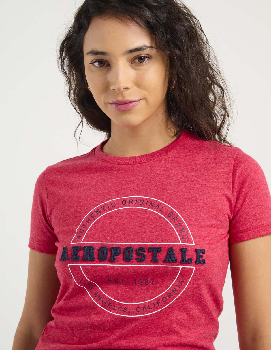 Playera manga corta Aero cuello redondo para mujer