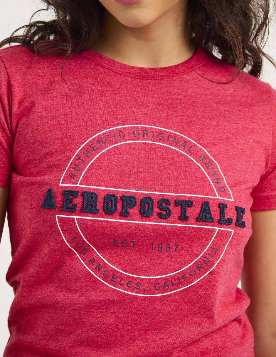 Playera manga corta Aero cuello redondo para mujer