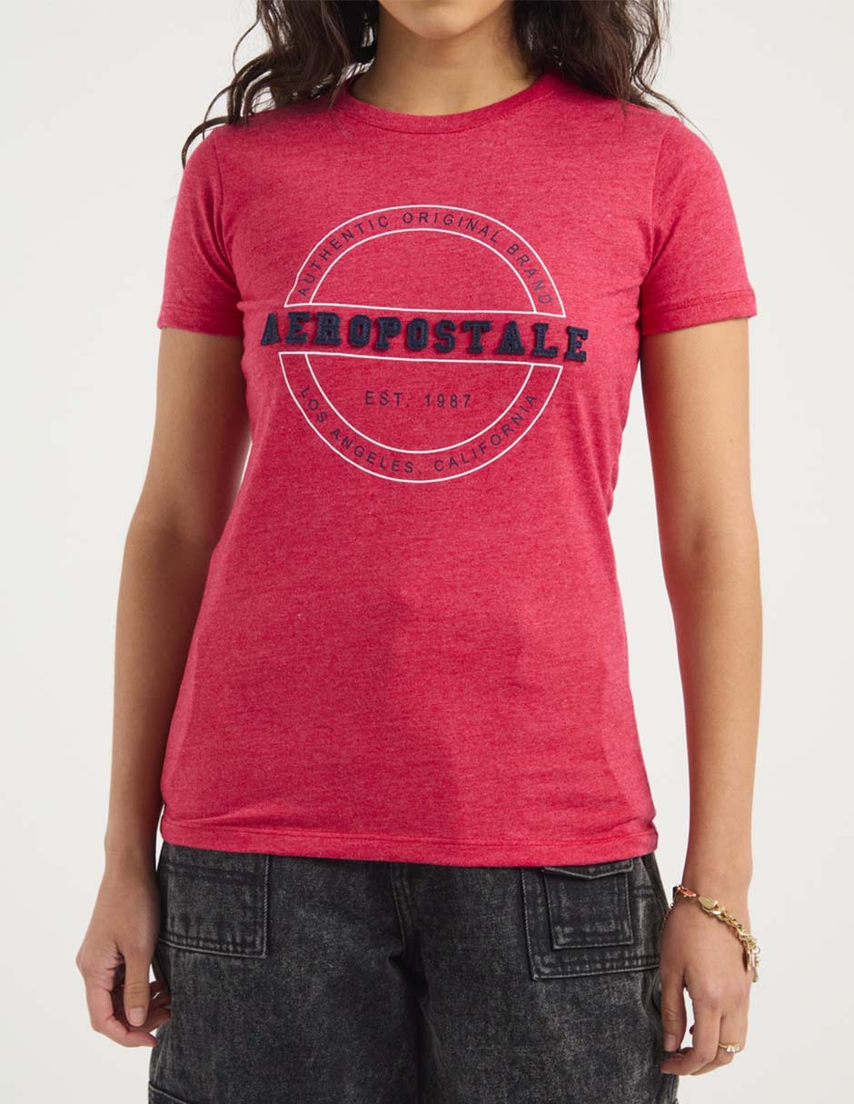 Playera manga corta Aero cuello redondo para mujer