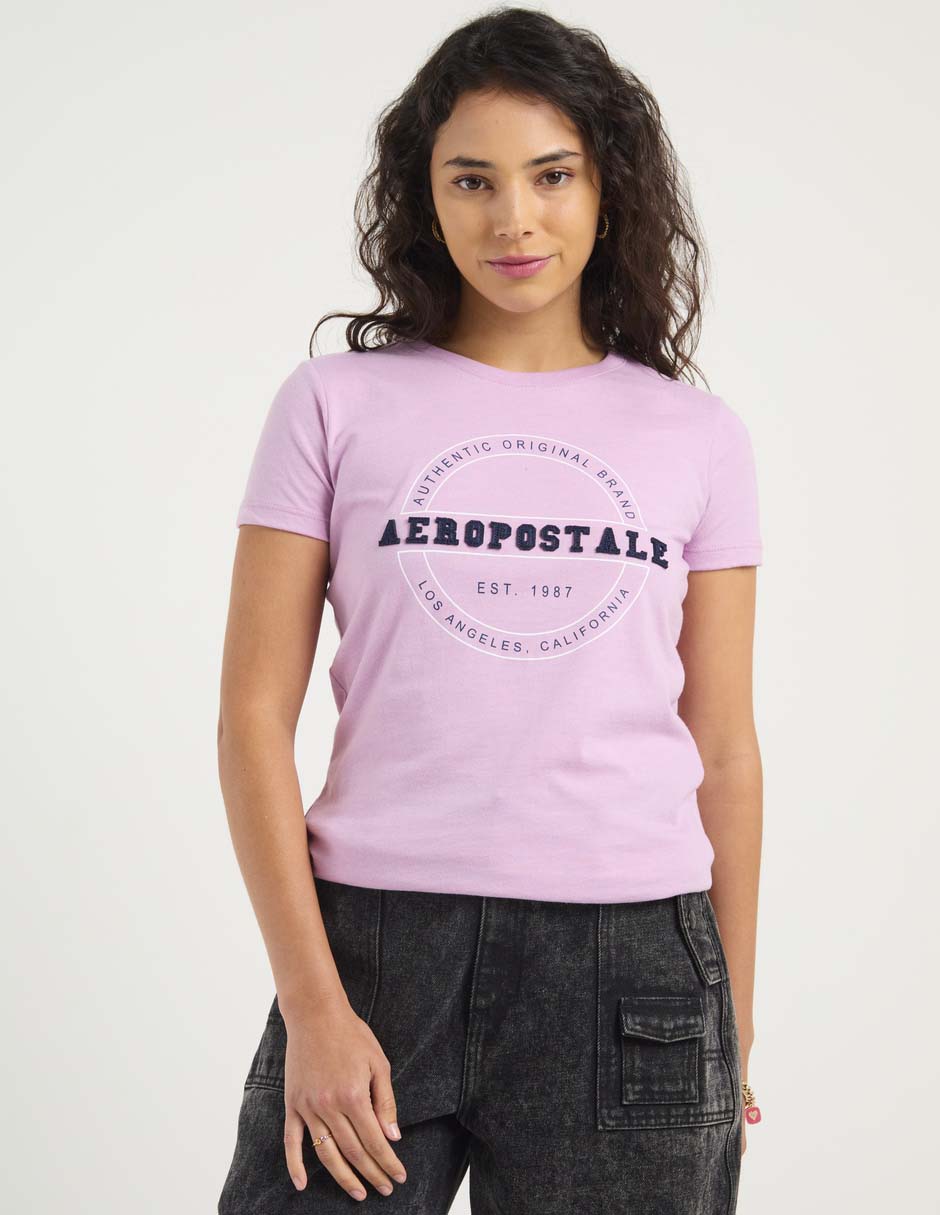 Playera manga corta cuello redondo para mujer 2