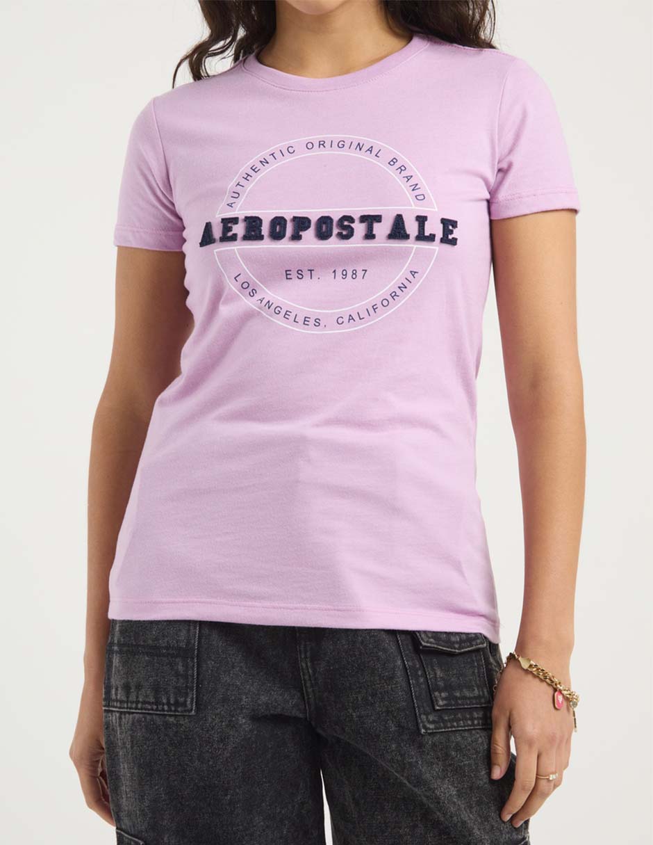 Playera manga corta cuello redondo para mujer 7