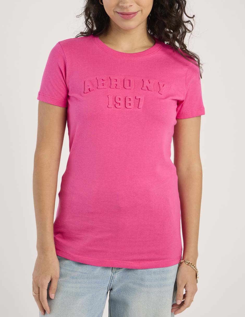 Playera manga corta cuello redondo para mujer 7