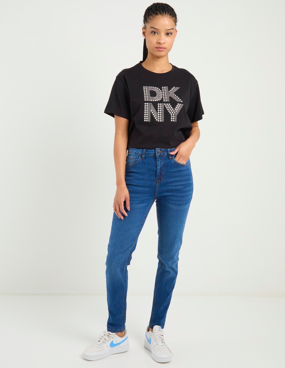 Jeans skinny media cintura para mujer 3