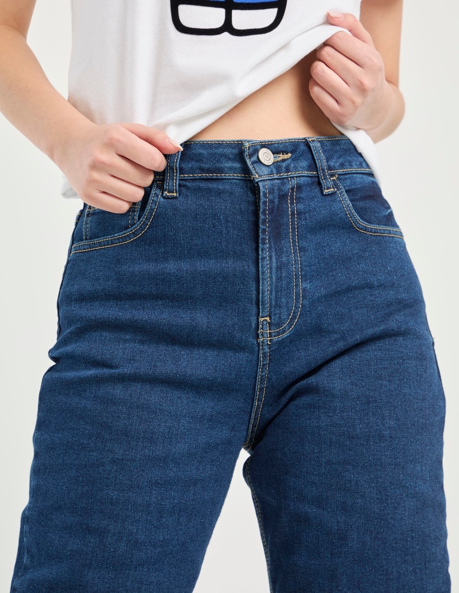 Jeans straight para mujer 4