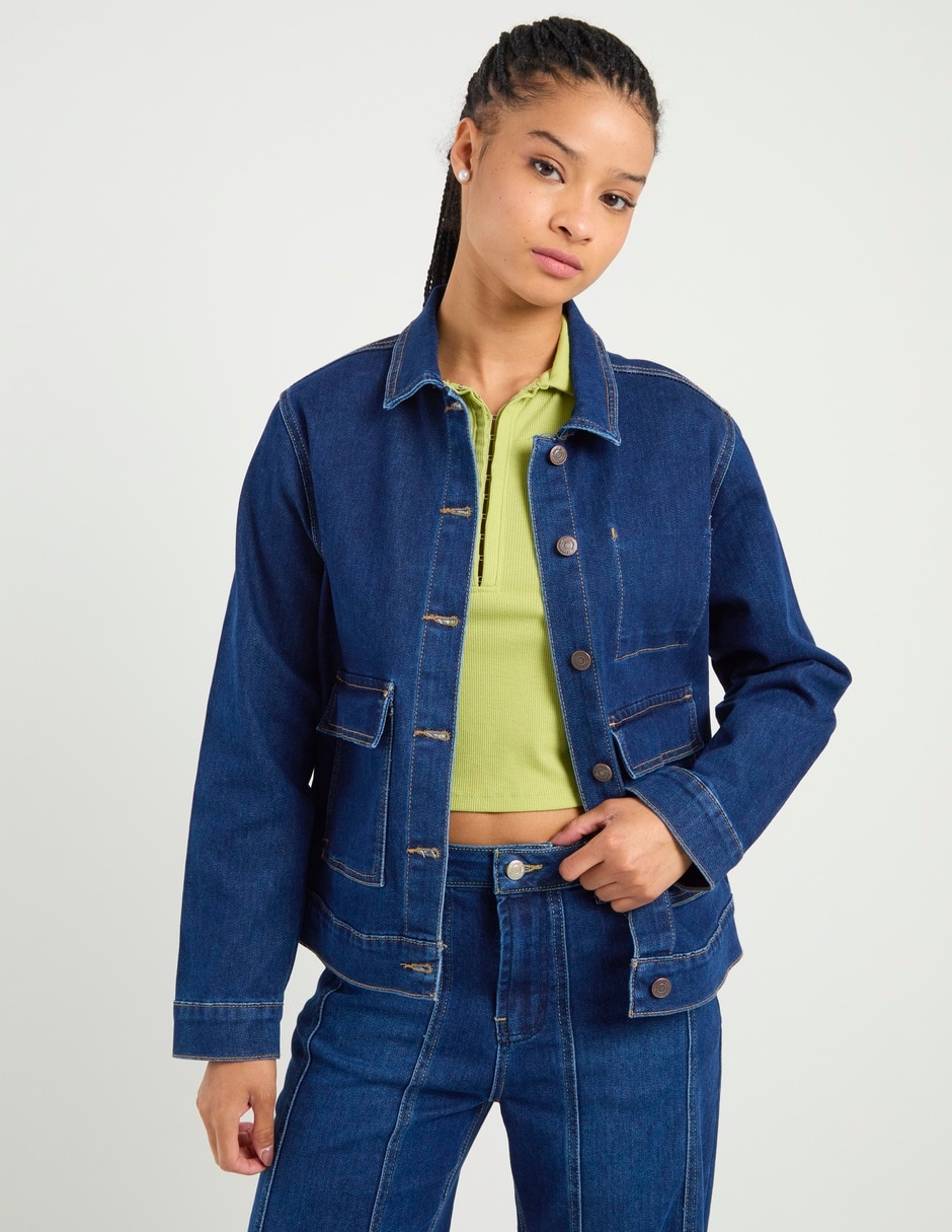 Chamarra denim Aéropostale de mezclilla para mujer