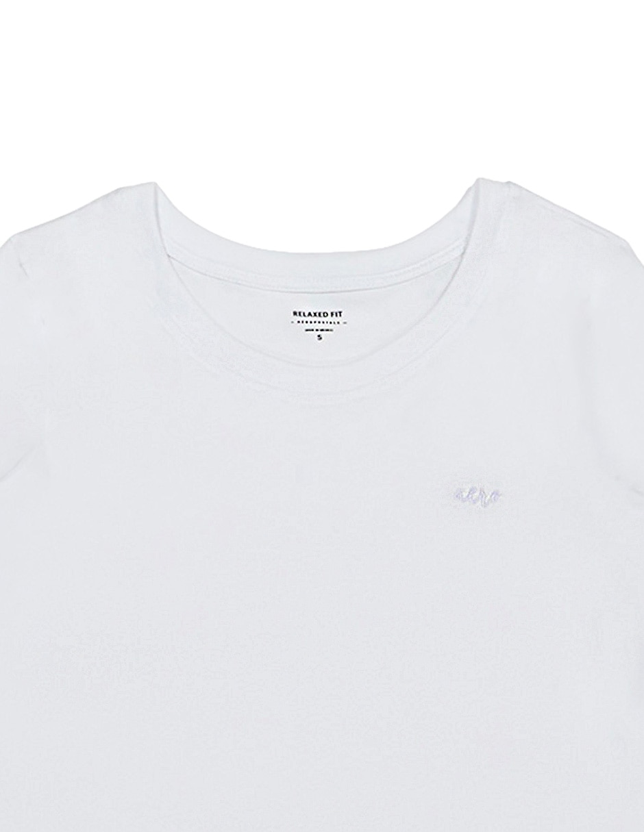 Playera manga corta cuello redondo para mujer 4
