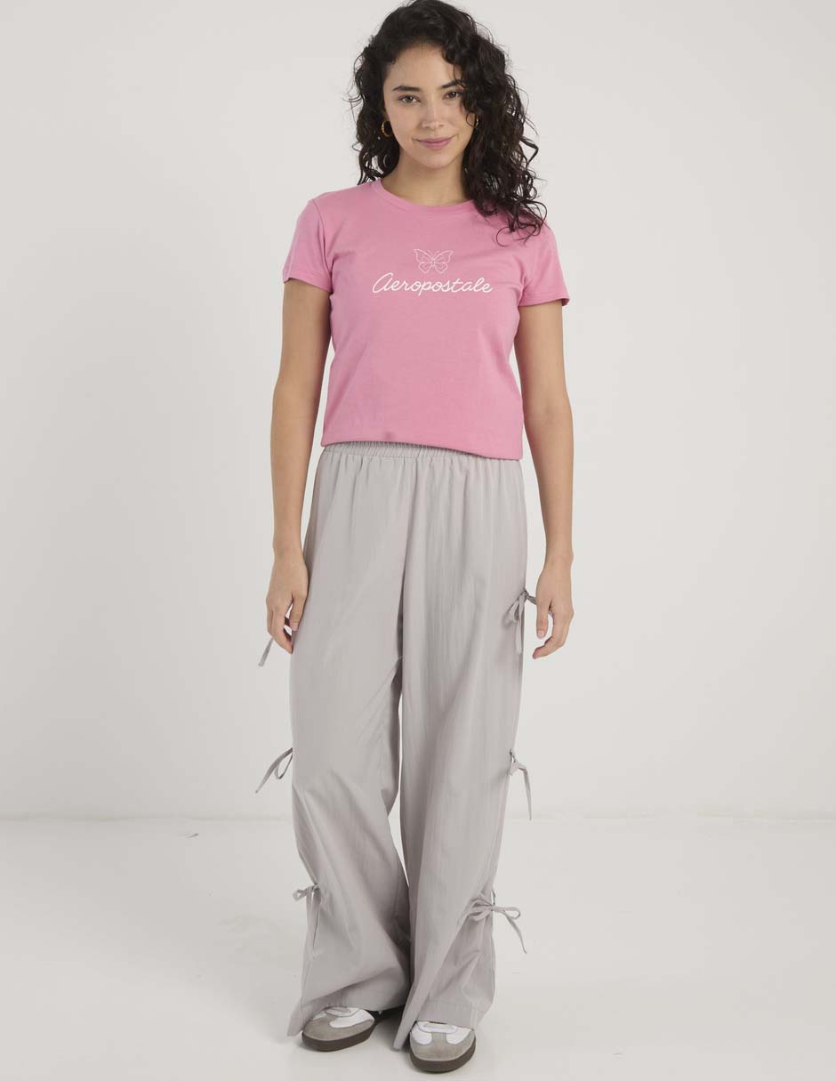 Playera manga corta cuello redondo para mujer 9