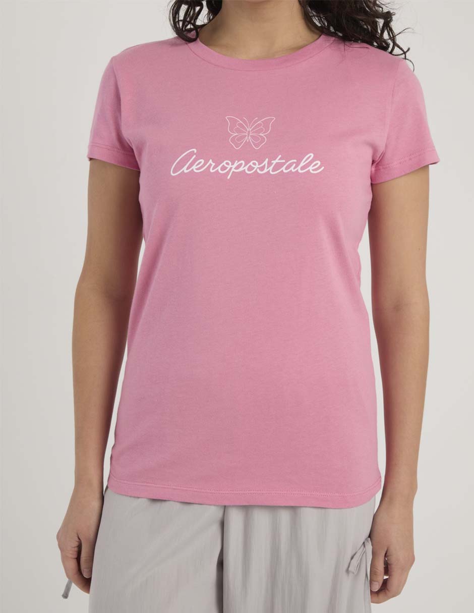 Playera manga corta cuello redondo para mujer 13