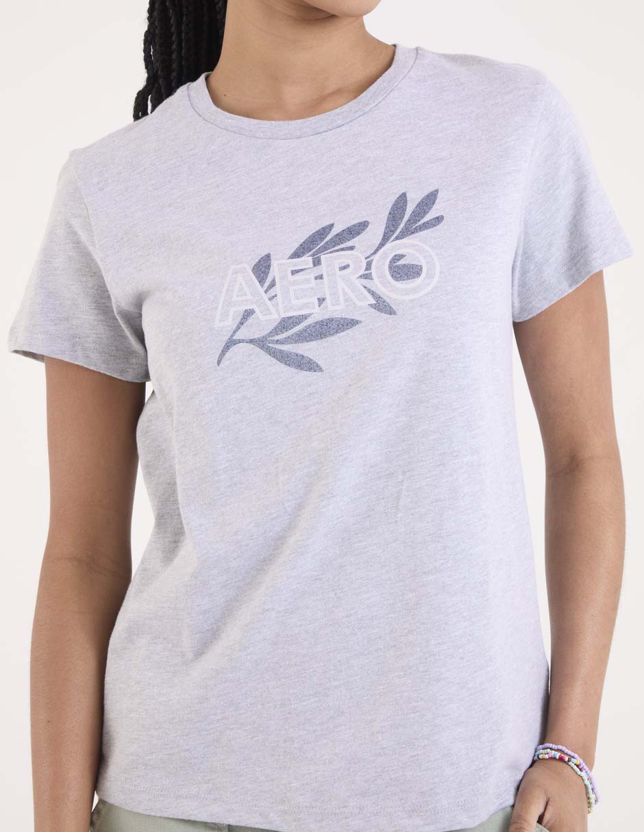 Playera manga corta cuello redondo para mujer 5
